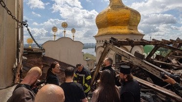 Києво-Печерська лавра після атаки_5 / © Офіс президента України