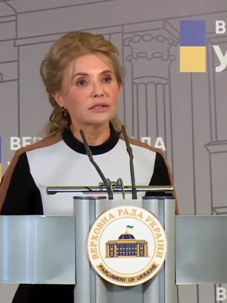 Юлия Тимошенко/Скрин с видео брифинге в Верховной Раде / © 