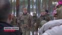 Поздравление для воинов: Наев с колядниками посетил бойцов в лес!