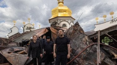 Києво-Печерська лавра після атаки_6 / © Офіс президента України