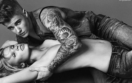Джастин Бибер в образе "брутального мачо" в рекламной кампании Calvin Klein