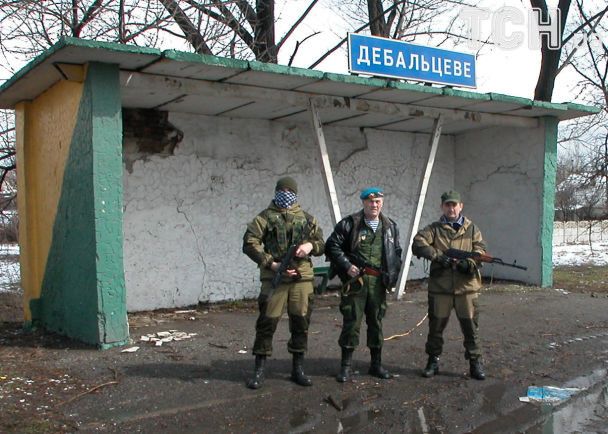 В первые дни оккупации Дебальцево / © фото: Андрей Цаплиенко