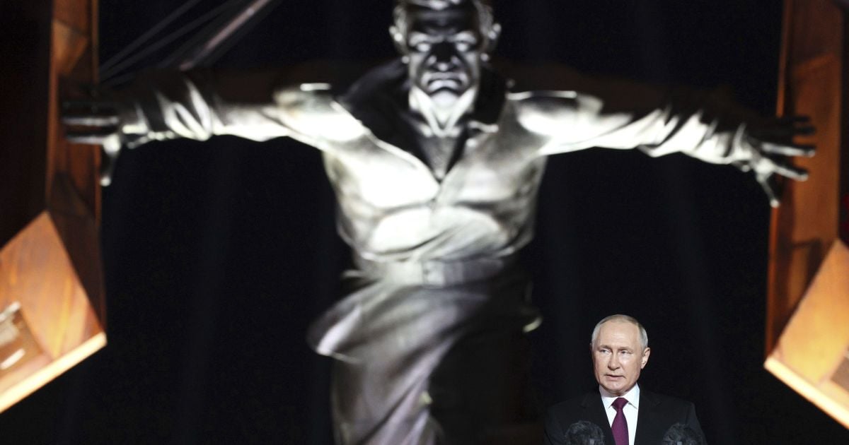 Президент РФ Володимир Путін під час святкування 80-ліття Курської битви часів Другої світової війни