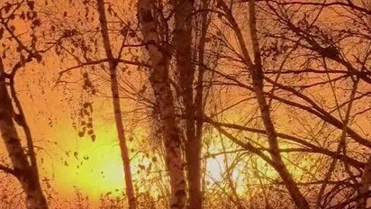 Атаку дронов на Россию 28 ноября сняли на видео