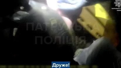 Патрульні показали записи з бодікамер під час обстрілу Києва