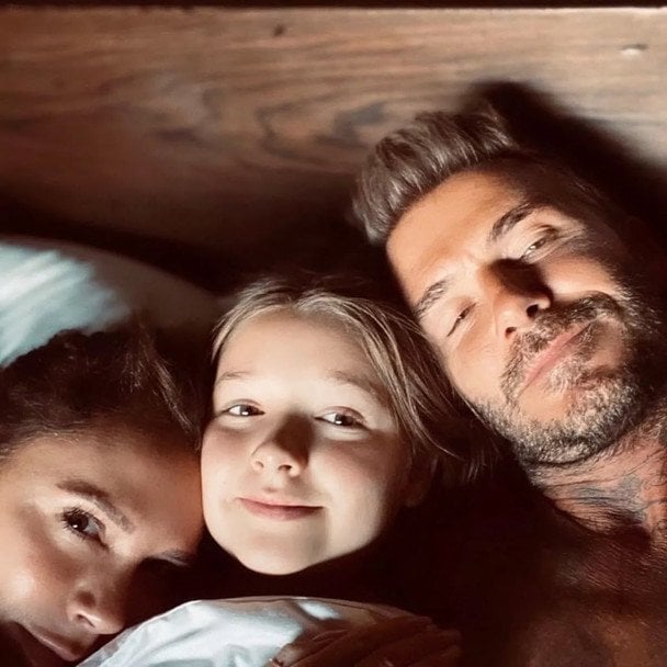Вікторія і Девід Бекхеми з донькою / © instagram.com/davidbeckham