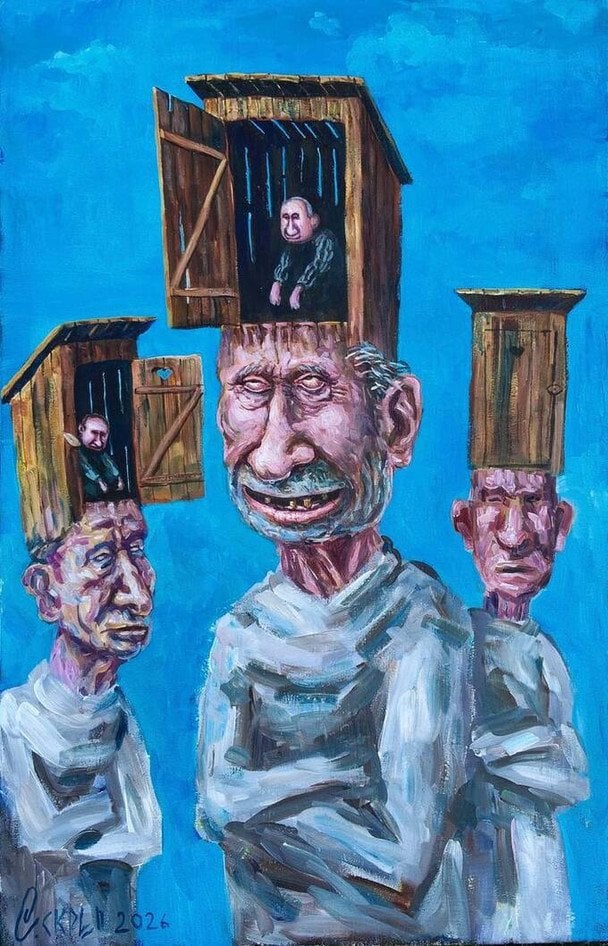 Художник висміював не лише Путіна, а й Лукашенка, Кадирова та інших / © Антикор