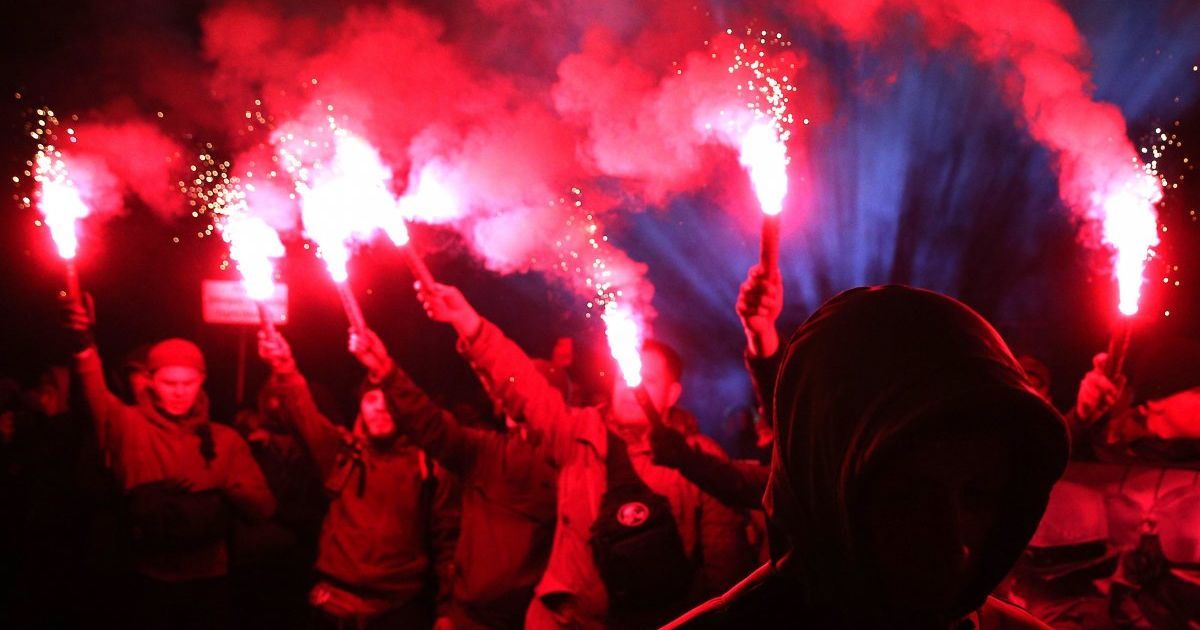 Акція Бандеро вставай під МВС у Києві_7 / © УНИАН