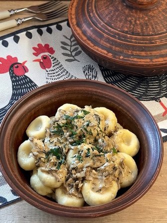 Картопляні палюшки з грибним соусом tiktok.com/@cook_with_me_at_home