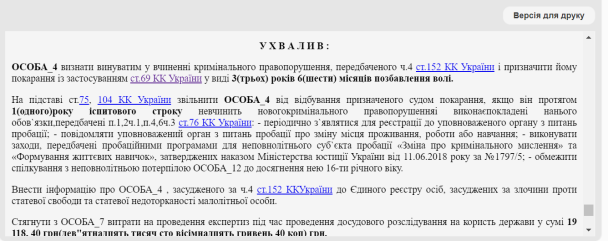 Вирок суду