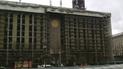 У Києві з Будинку профспілок зняли полотна та почали ремонт