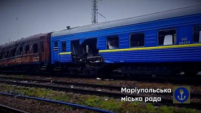 Окупанти після "відбудови" відкрили залізничний вокзал, який самі ж і зруйнували