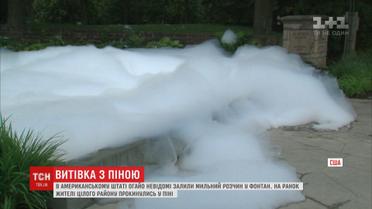 В американському штаті Огайо залили мильний розчин у фонтан – місто опинилось у піні  
