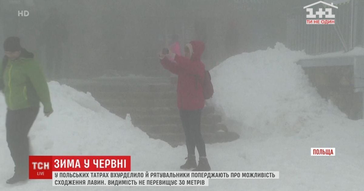 У польських Татрах вирує зимова негода: хурделиця та загроза лавин