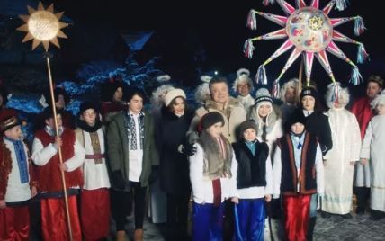 Дети Петра Порошенко спели для всей Украины, поздравляя соотечественников с Рождеством, – кадры