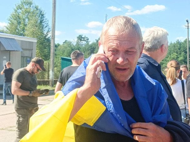 Українці, які повернулися з російського полону в межах обміну 14 серпня / © Володимир Зеленський