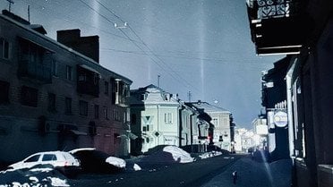 світлові стовпи на Тернопільщині_1 / © Ігор Свірський