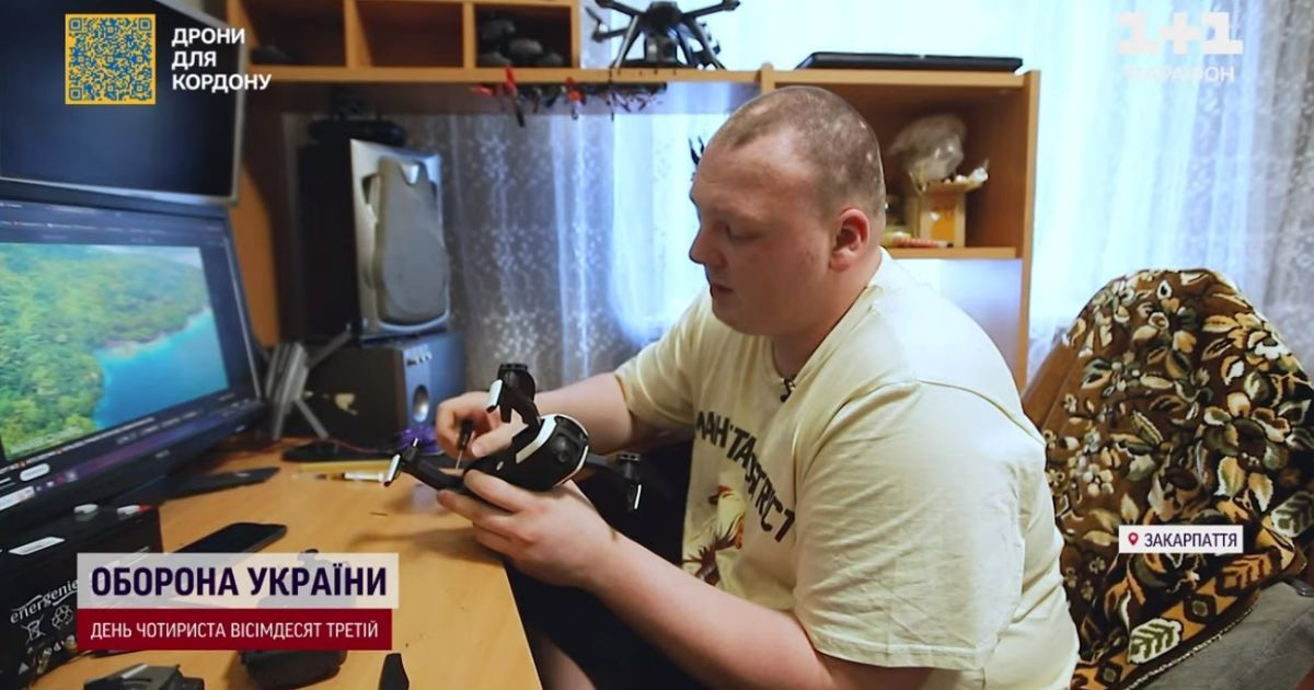 Ужгородець Євген Ульчак відновлює дрони для бійців