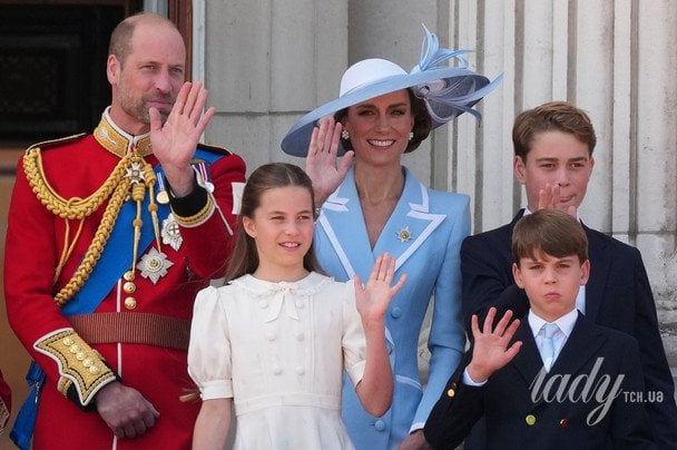 Родина Уельських на параді Trooping the Colour / © Associated Press