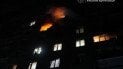 Пожежа у багатоповерхівці у Запоріжжі після атаки "Шахедів"