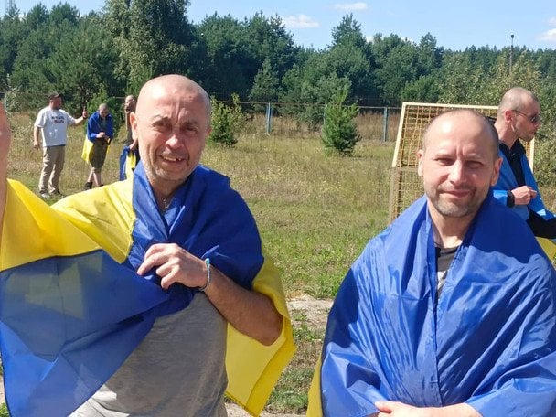 Українці, які повернулися з російського полону в межах обміну 14 серпня / © Володимир Зеленський