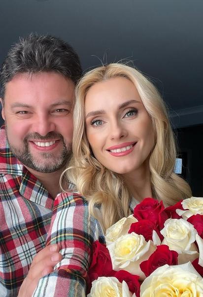 Ірина Федишин з чоловіком Віталієм Човником
