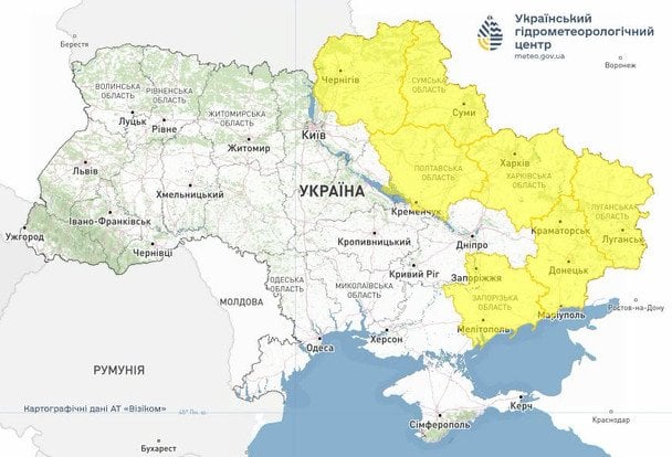 В Украине объявили штормовое предупреждение на 5 июля. / © Укргидрометцентр