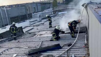 Рятувальники на Київщині ліквідували наслідки російської ракетної атаки