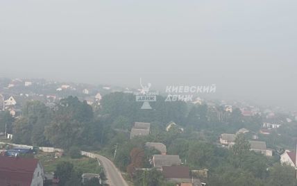 Киевскую область накрыл едкий дым: что произошло (фото, видео)