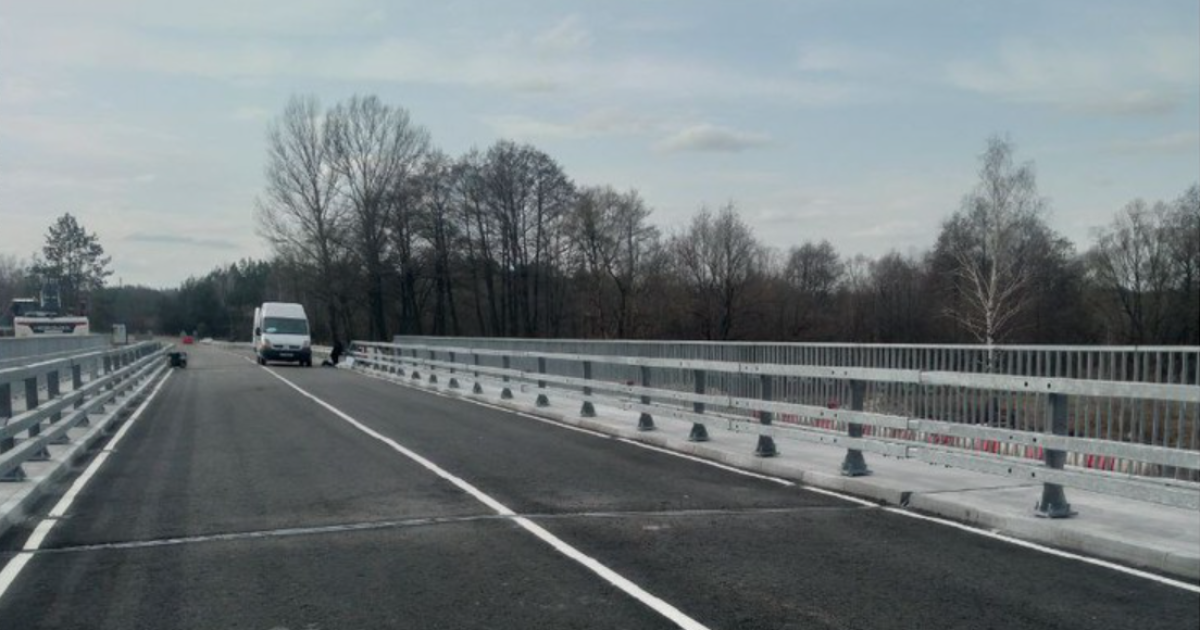 Отстроенный мост через реку Жерева / Фото: Служба восстановления и развития инфраструктуры в Киевской облате