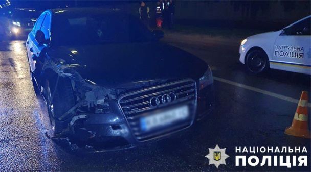 23-летний водитель автомобиля Audi находился за рулем в состоянии алкогольного опьянения/Фото: Полиция Киева/Facebook