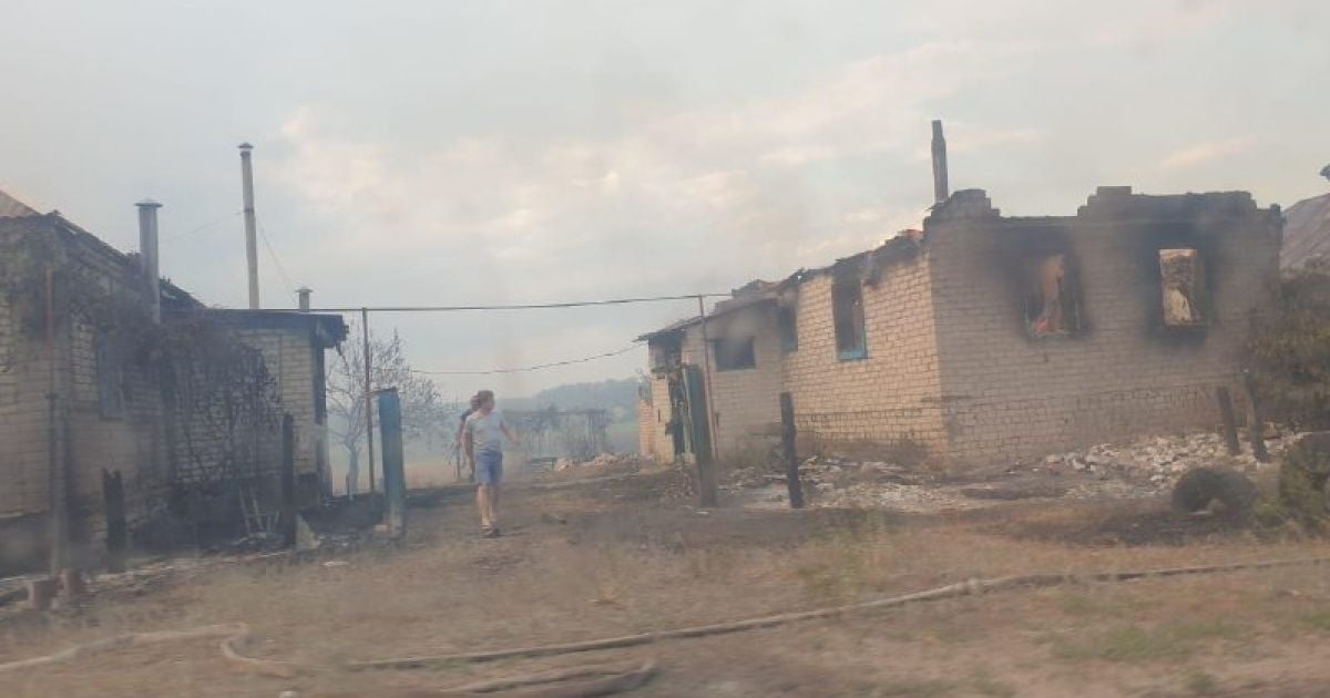 Пожежа у Луганській області_2 / © Telegram/Денис Шмигаль