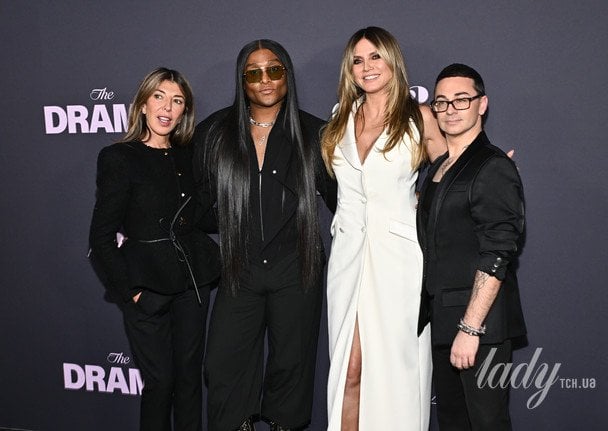 Ніна Гарсія, стиліст Ло Роуч, модель Гайді Клум та дизайнер Крістіан Сіріано / © Associated Press