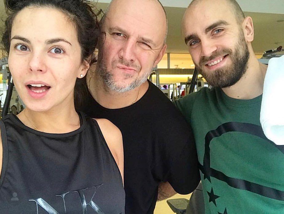 Андрей Хомицкий с Настей Каменских и Потапом / © instagram.com/khomytskyi_official