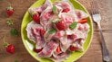Вареники с клубникой на пару