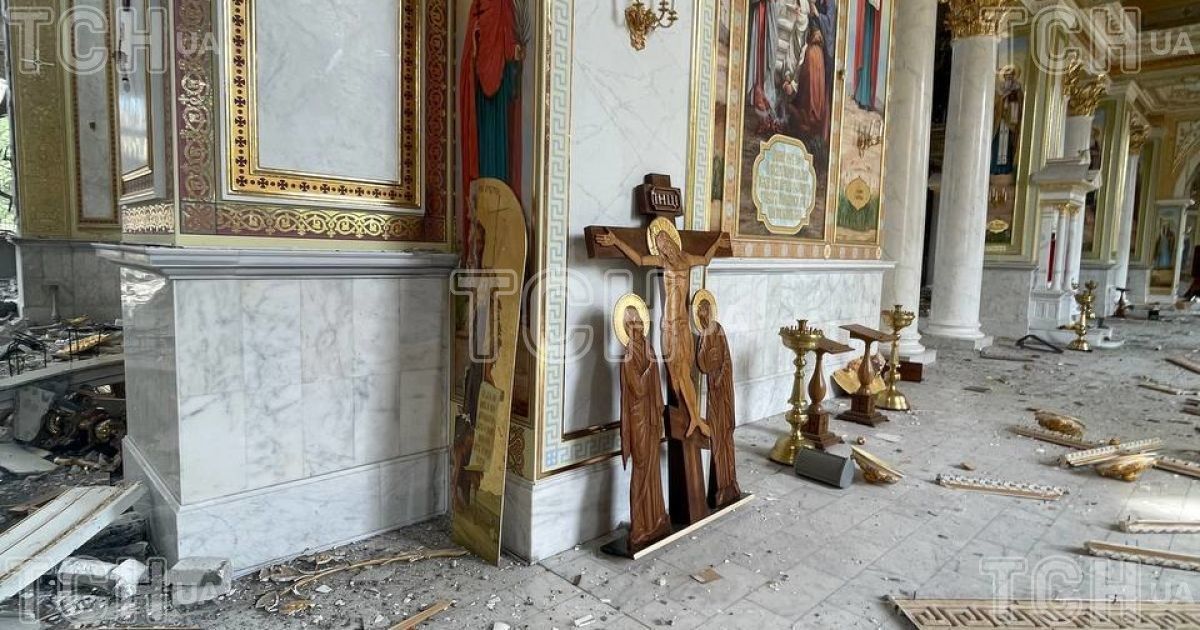 Руйнування Спасо-Преображенському собору. Фото: Єгор Гордєєв.