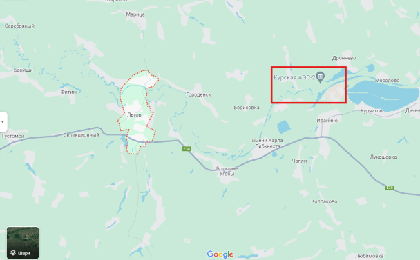 ВСУ находятся возле населенного пункта Льгов на Курщине