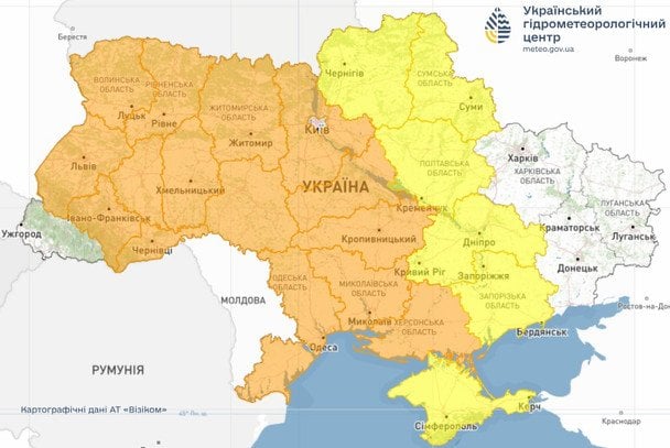 Предупреждение о заморозках в Украине 14 апреля / © Укргидрометцентр