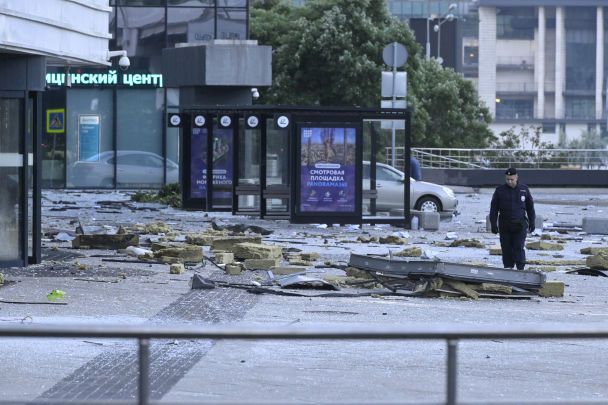 Наслідки атаки БПЛА по Москві / © Associated Press
