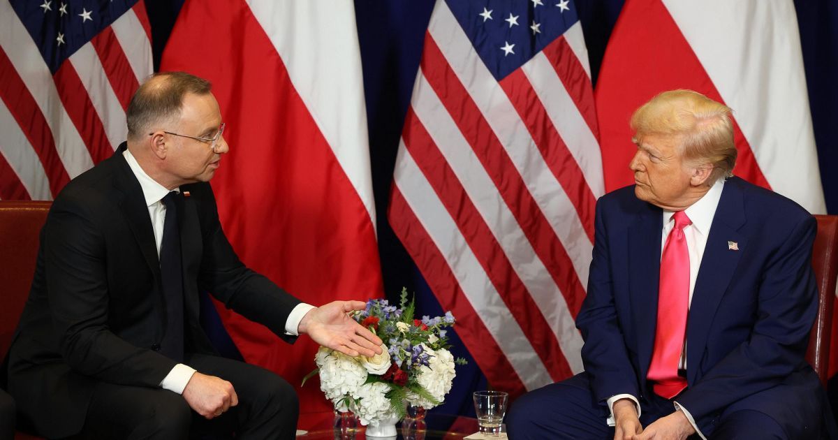 Президенты Польши и США Анджей Дуда и Дональд Трамп