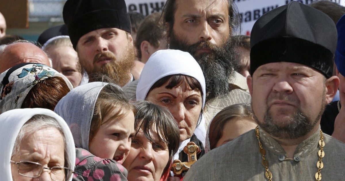 Мітинг попів під радою_2 / © УНІАН