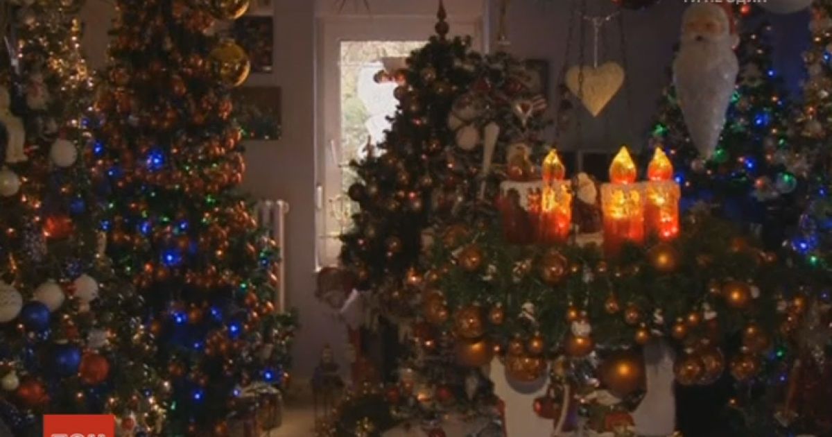 Німецька родина встановила в своєму домі одразу сотню ялинок