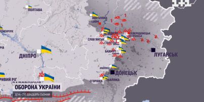 Мапа війни на 30 червня