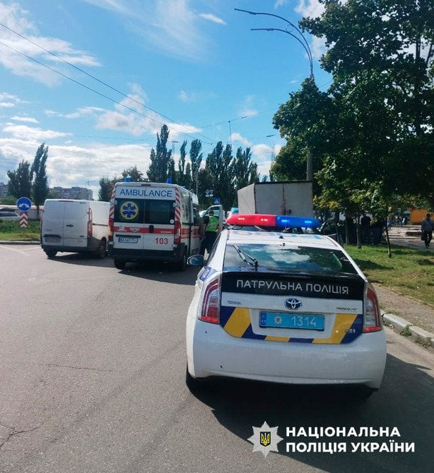 ДТП в Киеве с авто и велосипедом  / © Национальная полиция Киева