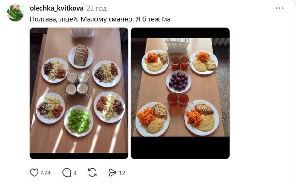 Шкільний обід / © скриншот