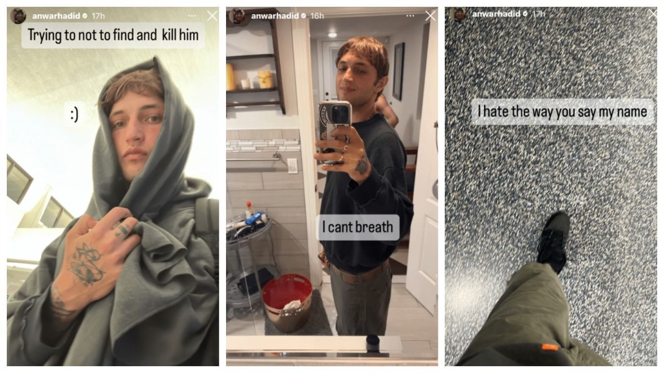 Странные посты Анвара Хадида / © instagram.com/anwarhadid