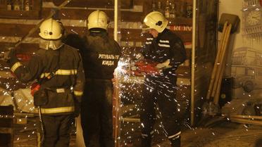 Обвал будинку на вулиці Богдана Хмельницького в Києві. / © УНІАН