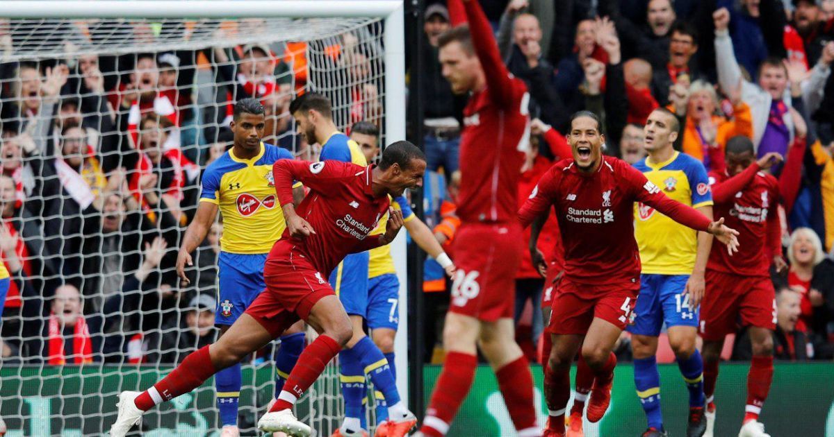 Ливерпуль разбил "святых" и одержал шестую подряд победу в АПЛ
