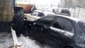 На Харківщині трактор комунальників протаранив службове авто поліції і ще сім легковиків