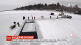 Ледяной урожай в США на озере Сквам собирают, как и 120 лет назад